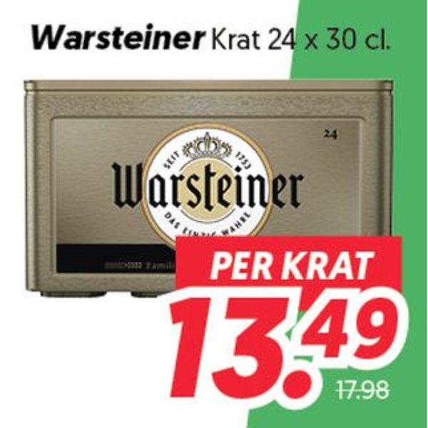 Warsteiner Krat beer