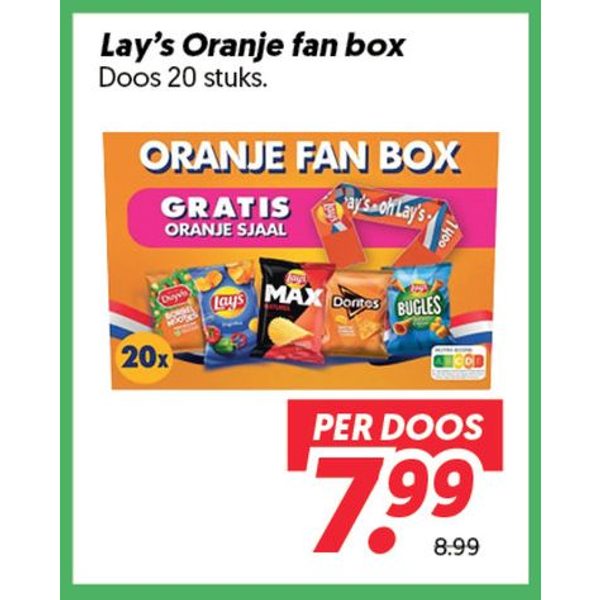 Lay's Oranje fan box