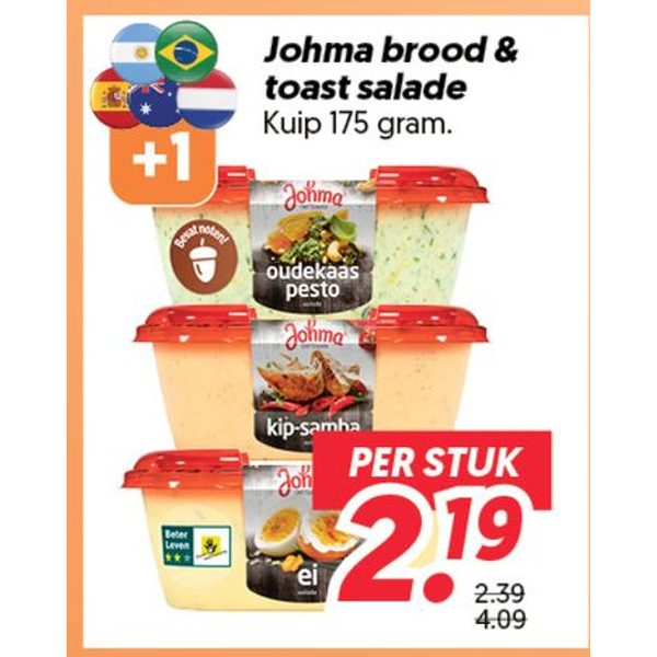 Johma brood & toast salade