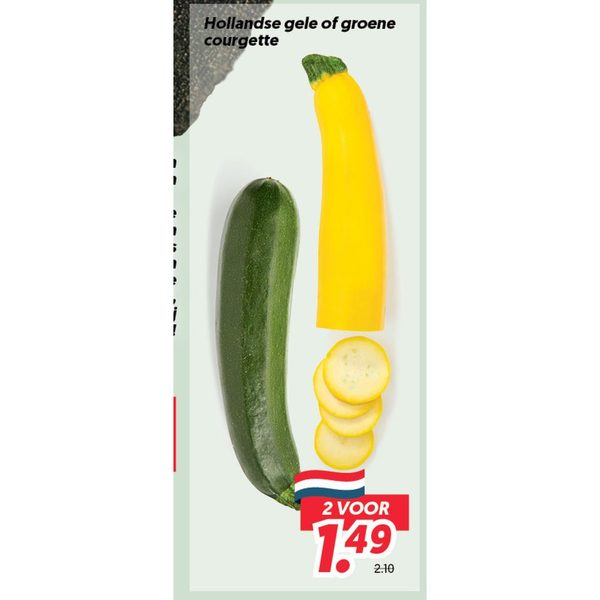 Hollandse gele of groene courgette