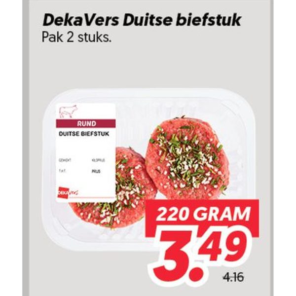 DekaVers Duitse biefstuk