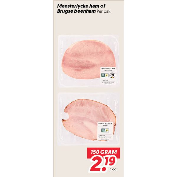 Meesterlycke ham of Brugse beenham