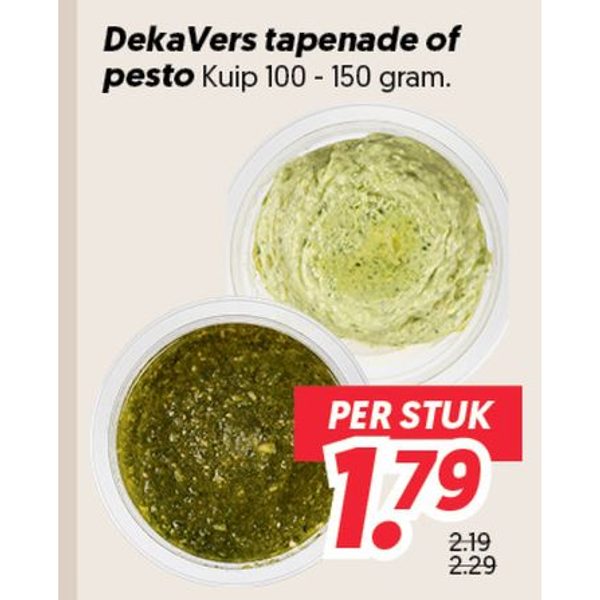 DekaVers tapenade of pesto