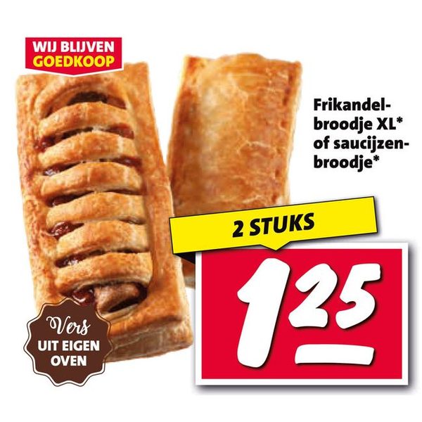 Frikandel-broodje XL of saucijzenbroodje