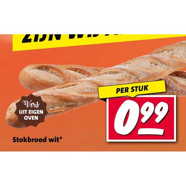 Stokbrood wit