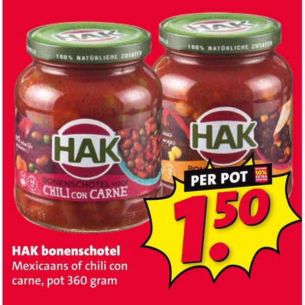 HAK bonenschotel Mexicaans of chili con carne