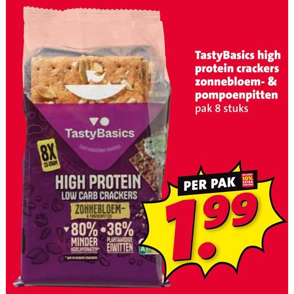 High protein crackers zonnebloem- & pompoenpitten