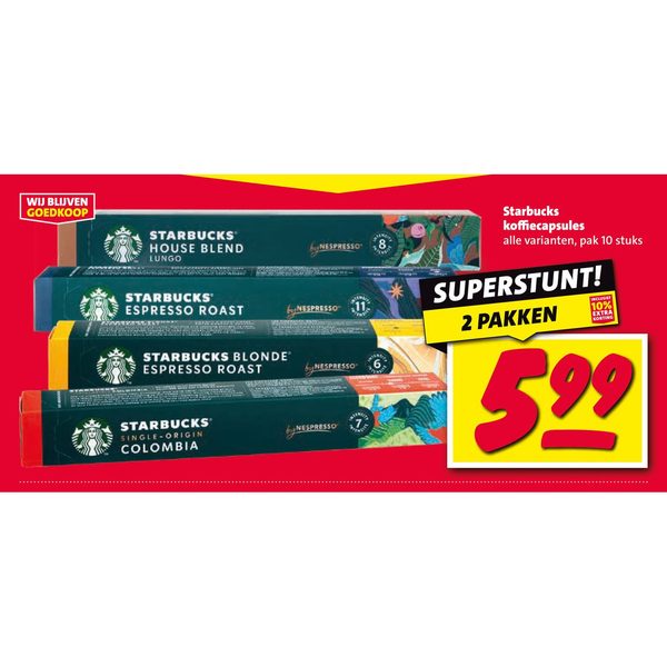 Starbucks koffiecapsules