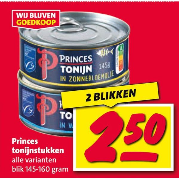 Princes tonijnstukken