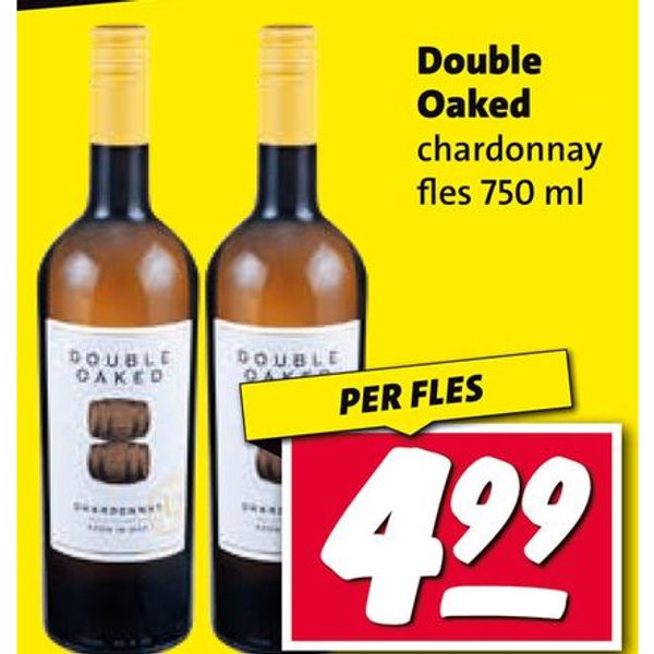 Double Oaked chardonnay fles 750 ml