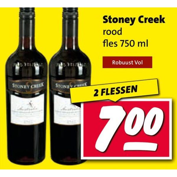 Stoney Creek rood fles 750 ml