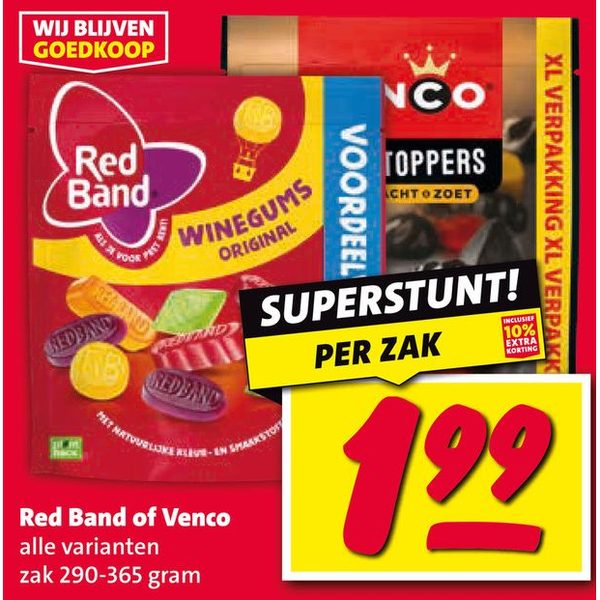 Red Band of Venco snoep