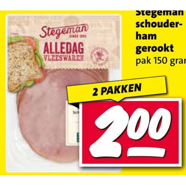 Stegeman schouderham gerookt