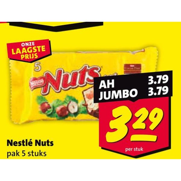 Nestlé Nuts pak 5 stuks