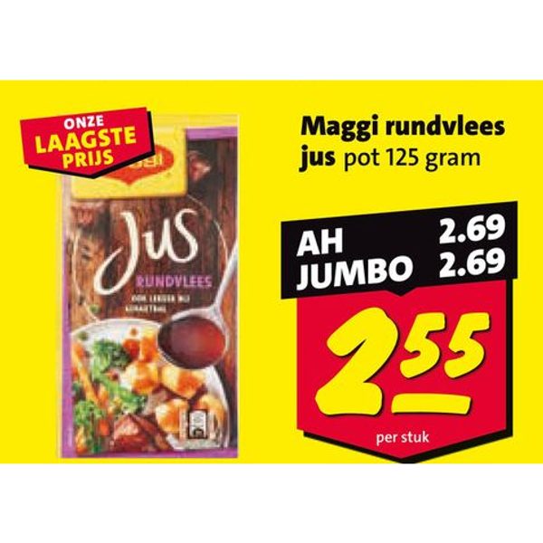 Maggi rundvlees jus pot 125 gram