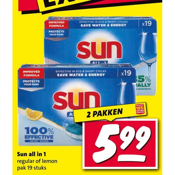 Sun all in 1 regular of lemon