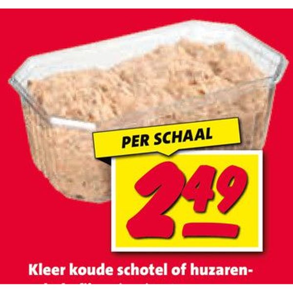 Kleer koude schotel of huzaren-salade fijn