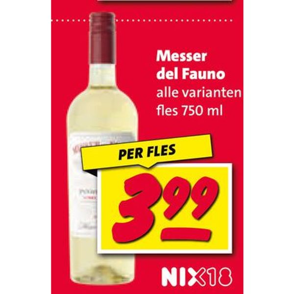 Messer del Fauno alle varianten