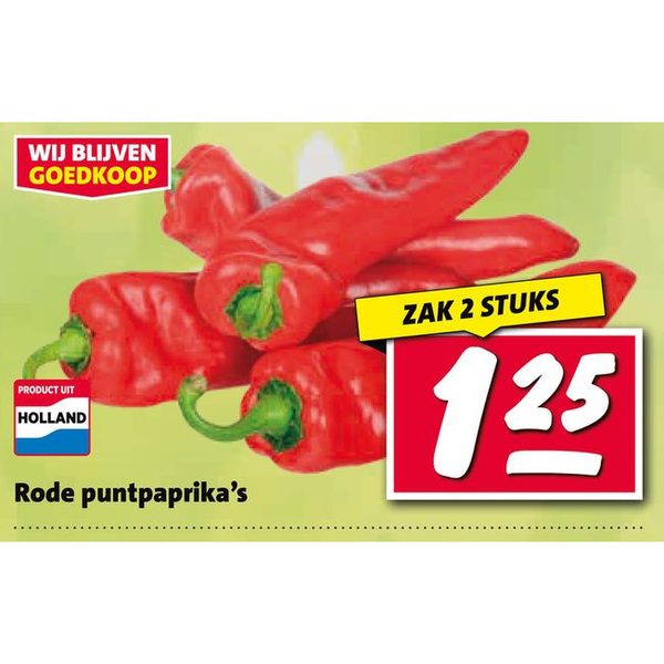 Rode puntpaprika's