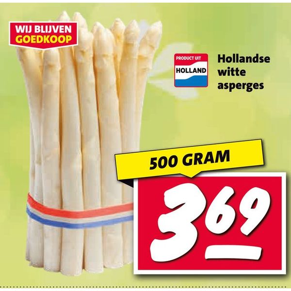 Hollandse witte asperges