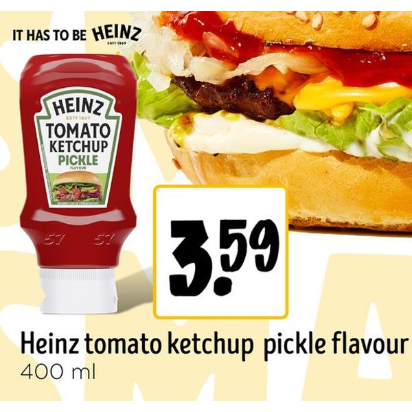 Heinz tomato ketchup pickle flavour