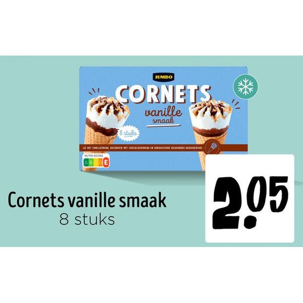 Cornets vanille smaak