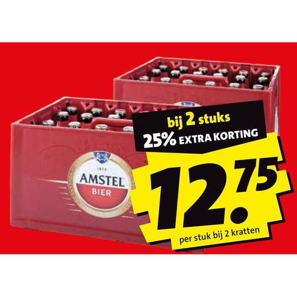 Pilsener bier in krat