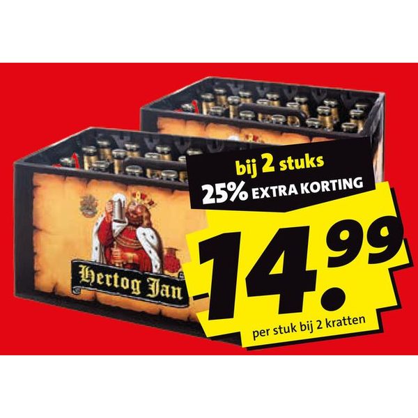 Pilsener bier in krat