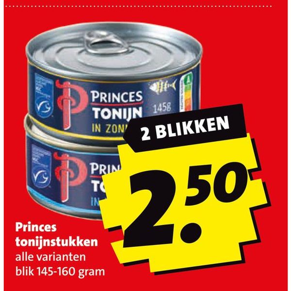 Princes tonijnstukken alle varianten