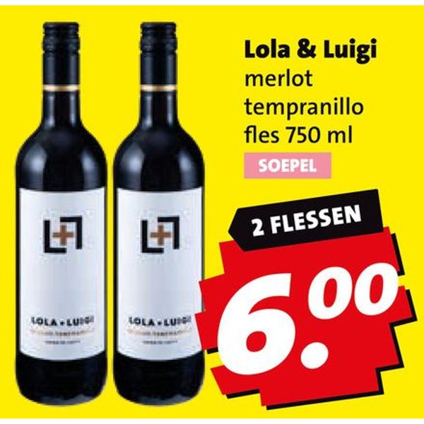 Lola & Luigi merlot tempranillo