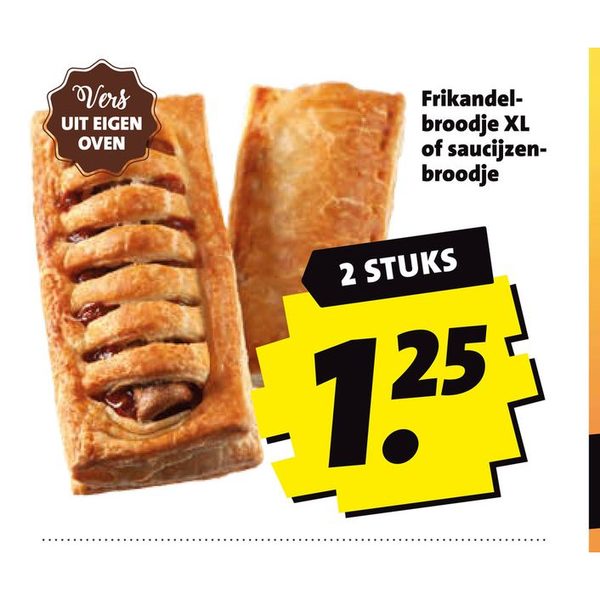 Frikandelbroodje XL of saucijzenbroodje