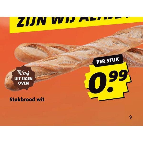Stokbrood wit