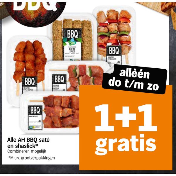 Alle AH BBQ saté en shaslick*