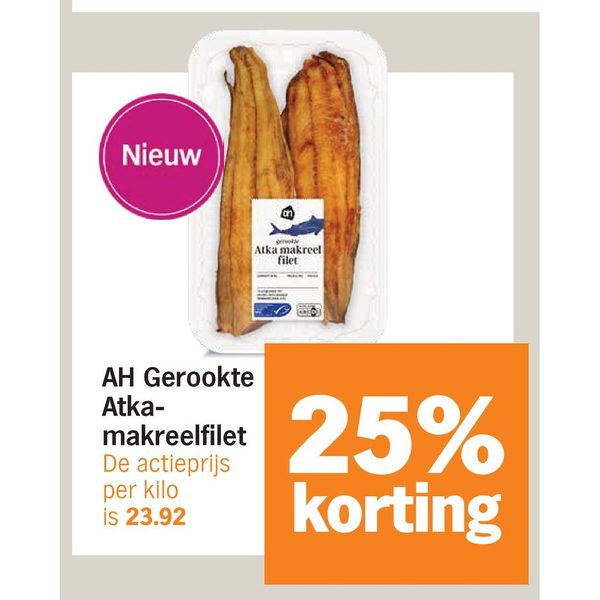 AH Gerookte Atka-makreelfilet