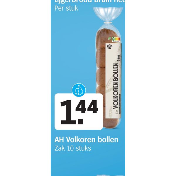 AH Volkoren bollen Zak 10 stuks