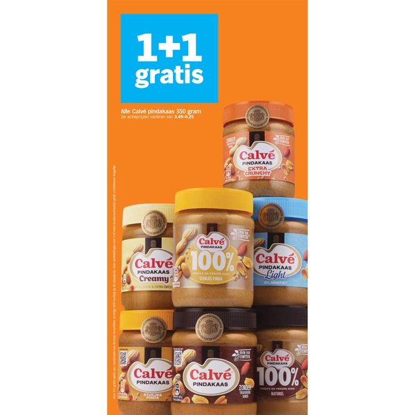Alle Calvé pindakaas 350 gram