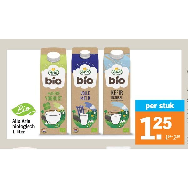 Alle Arla biologisch 1 liter