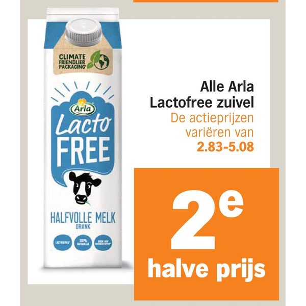 Alle Arla Lactofree zuivel