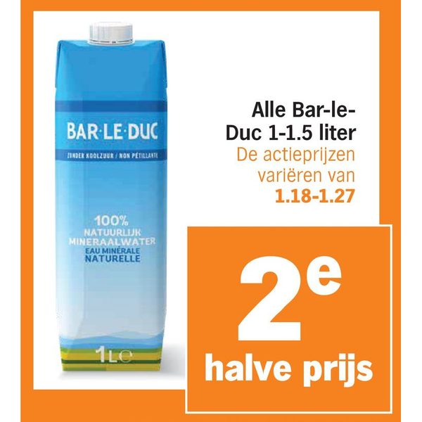 Bar-le-Duc mineraalwater naturel