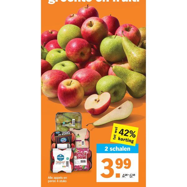 Alle appels en peren 4 stuks