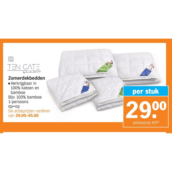 Zomerdekbedden