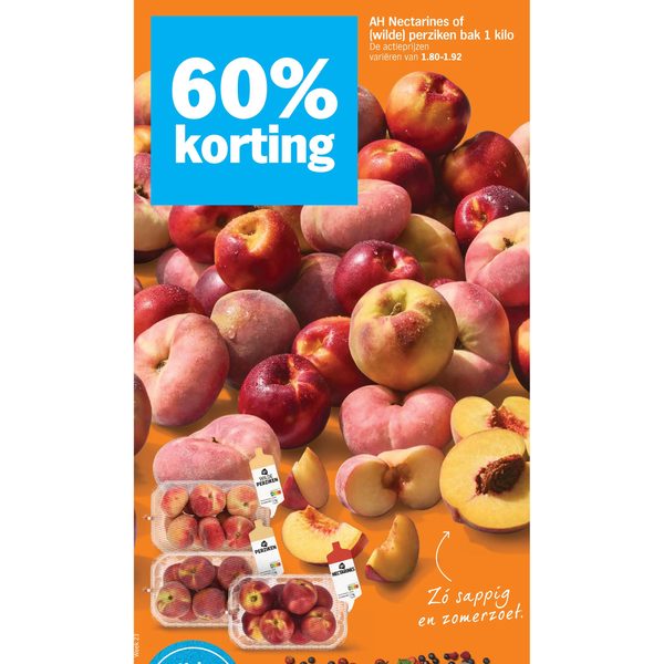 AH Nectarines of (wilde) perziken bak 1 kilo