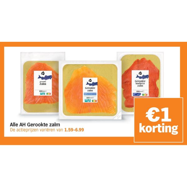 Alle AH Gerookte zalm