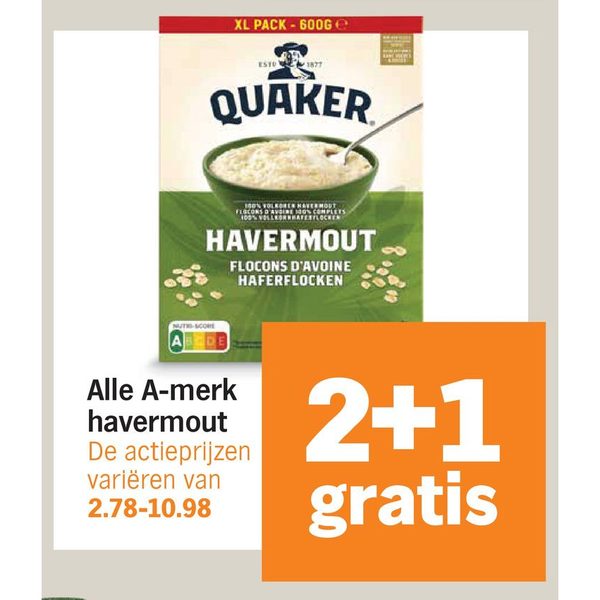 Alle A-merk havermout