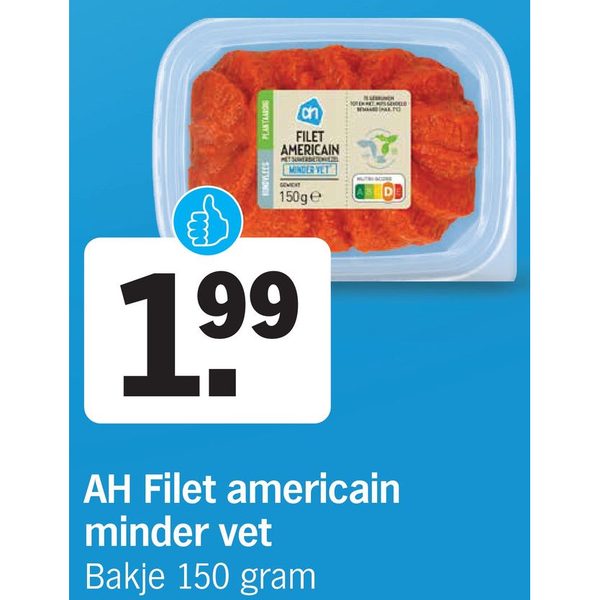 AH Filet americain minder vet