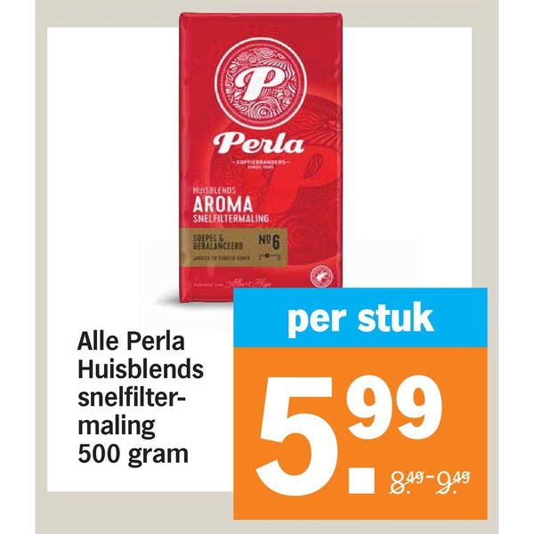 Perla Huisblends snelfiltermaling 500 gram