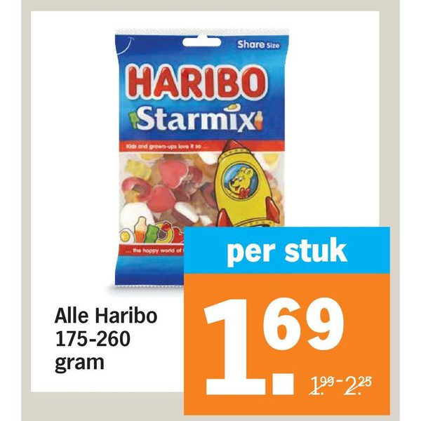 Alle Haribo 175-260 gram