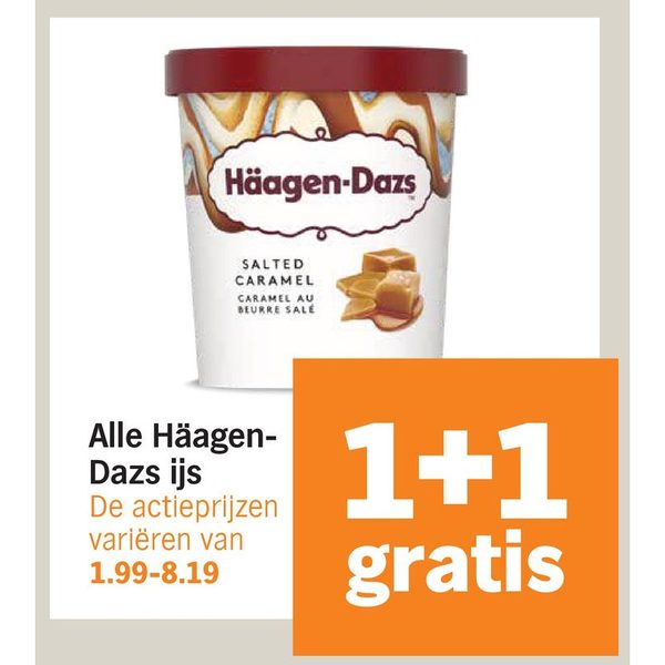 Alle Häagen-Dazs ijs