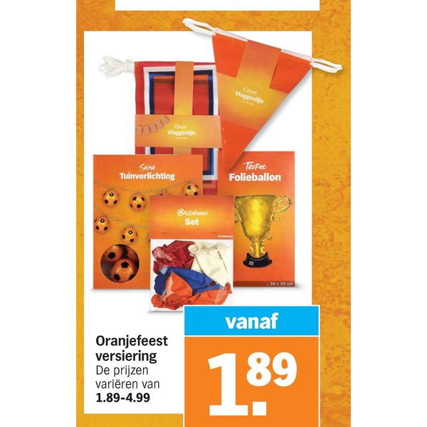 Oranjefeest versiering