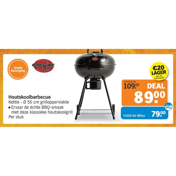 Houtskoolbarbecue Kettle - Ø 55 cm